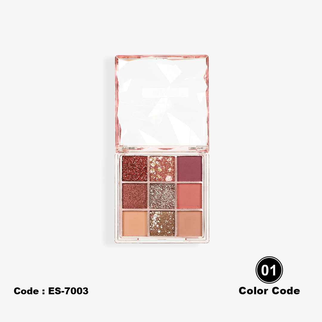 BBROSE 9-Color Eyeshadow Palette – Sparkle Crush Edition
