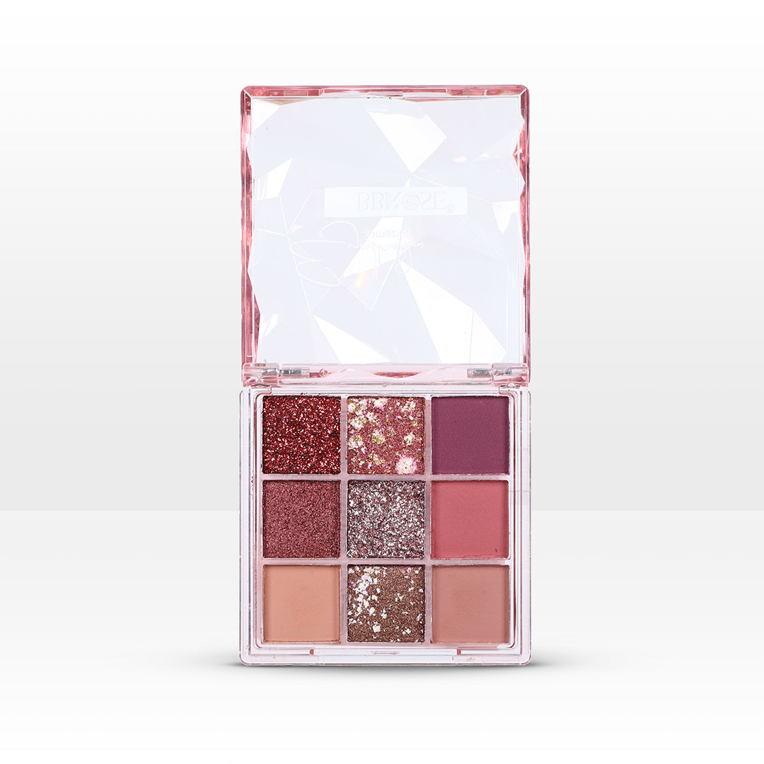 BBROSE 9-Color Eyeshadow Palette – Sparkle Crush Edition