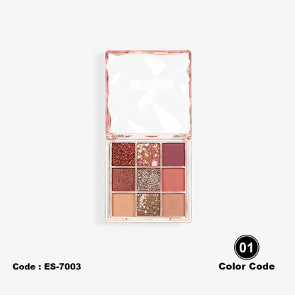 BBROSE 9-Color Eyeshadow Palette – Sparkle Crush Edition