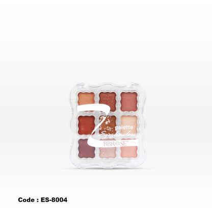 BBROSE 9-Color Eyeshadow Palette – Peach Blush Edition