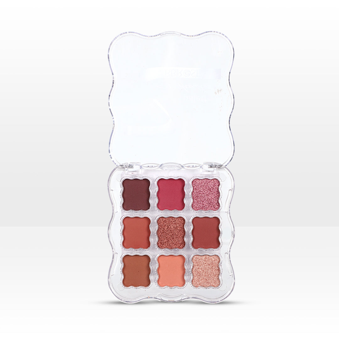 BBROSE 9-Color Eyeshadow Palette – Peach Blush Edition