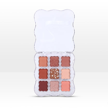 BBROSE 9-Color Eyeshadow Palette – Peach Blush Edition
