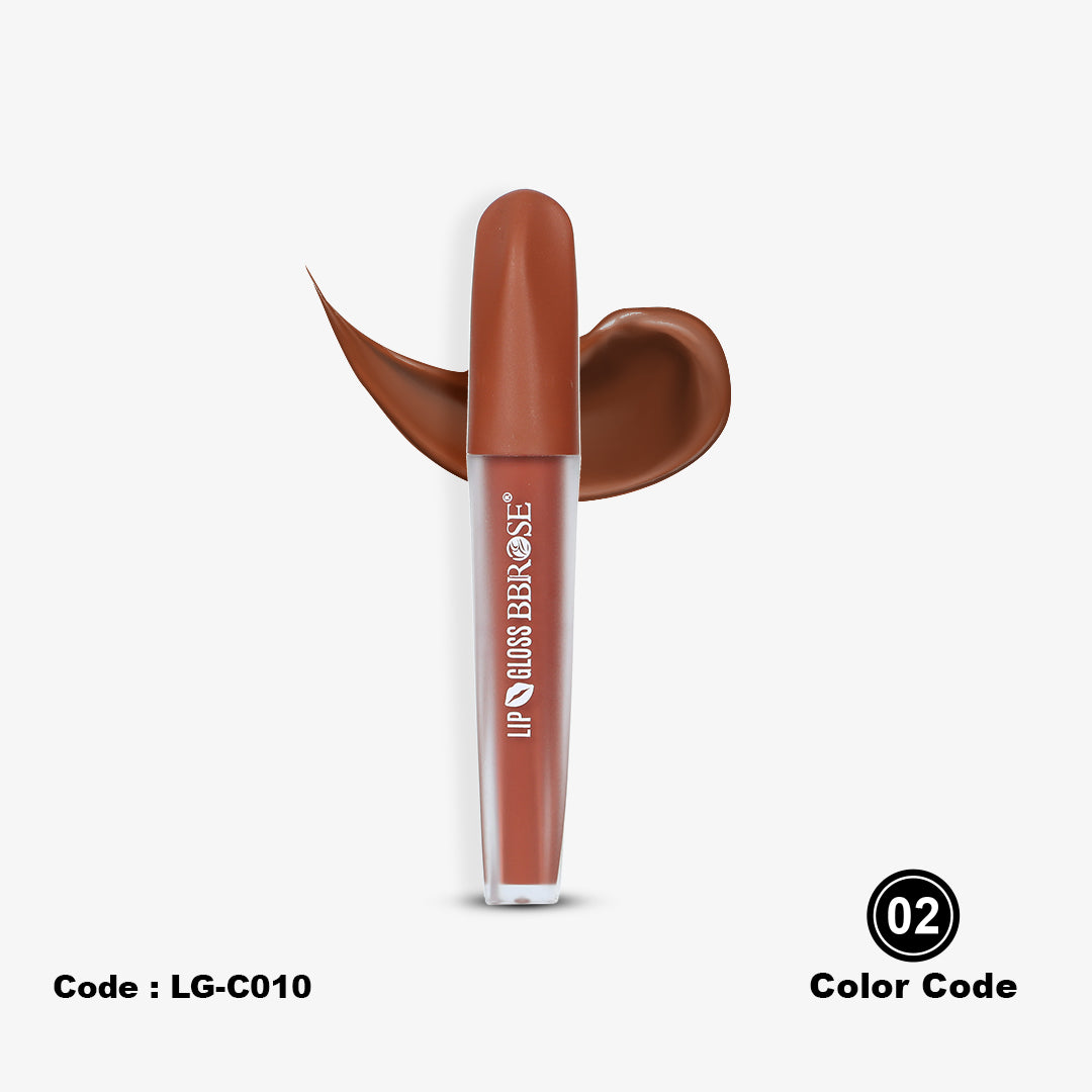 BBROSE Sleek Shine Lip Gloss – Nude Elegance, Everyday Glam
