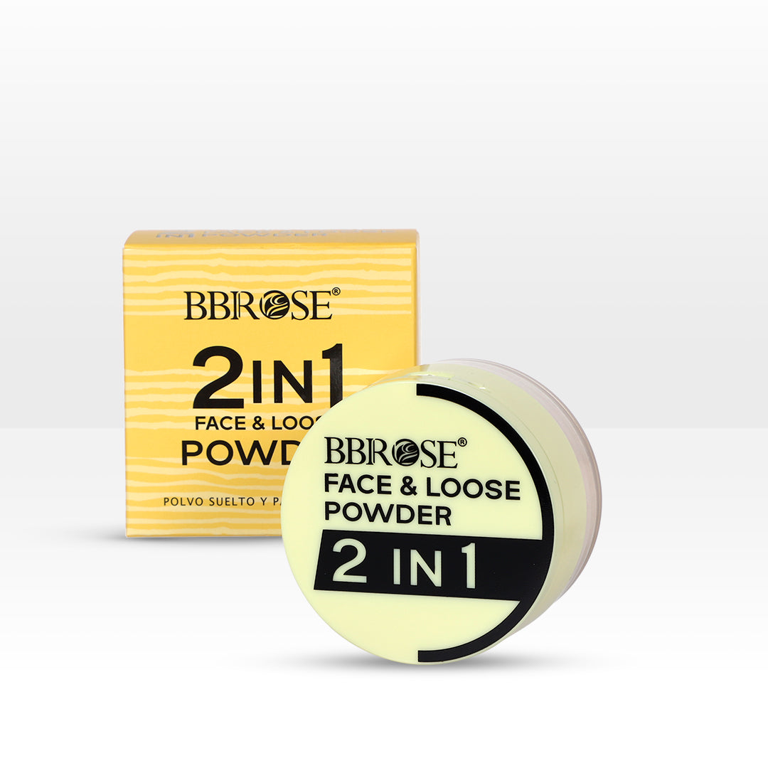 BBROSE 2-in-1 Face &amp; Loose Powder – Dual Finish Control